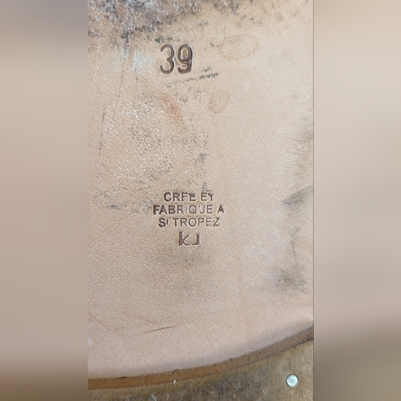 K.JAQUES ST TROPEZ Luxury Sandals, Leather, Ankle Wrap, Blue - Picture 6 of 8